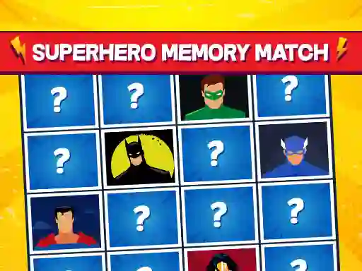 თამაში Superhero Memory Match ონლაინ