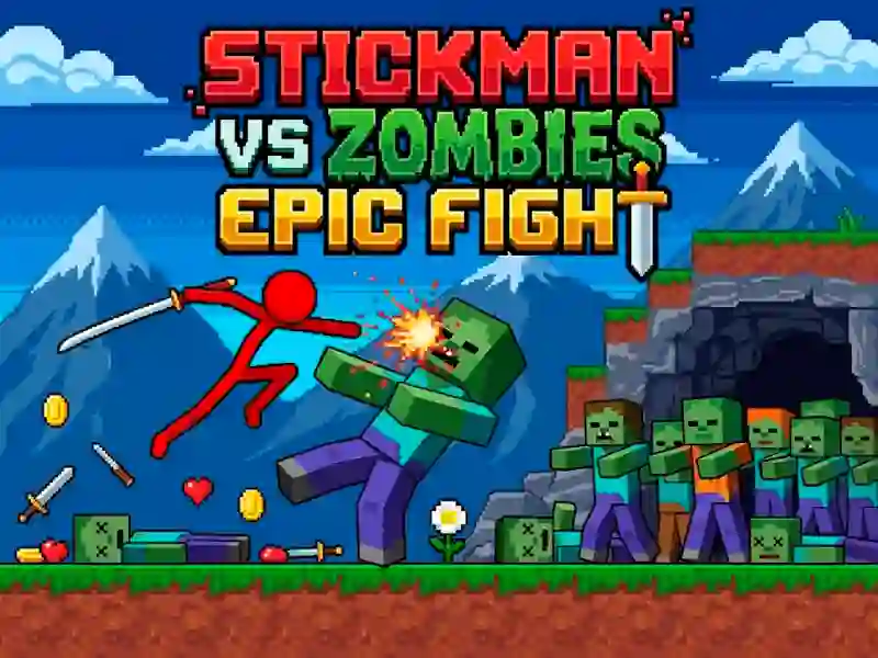 თამაში Stickman vs Zombies: Epic Fight ონლაინ