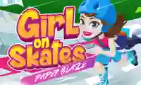 თამაში Girl on Skates Paper Blaze ონლაინ