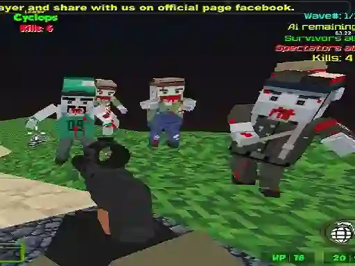 თამაში Blocky Combat SWAT Zombie Survival ონლაინ