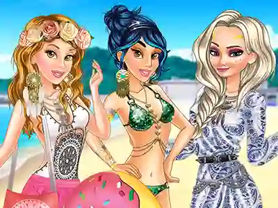 თამაში Princesses Boho Beachwear Obsession ონლაინ