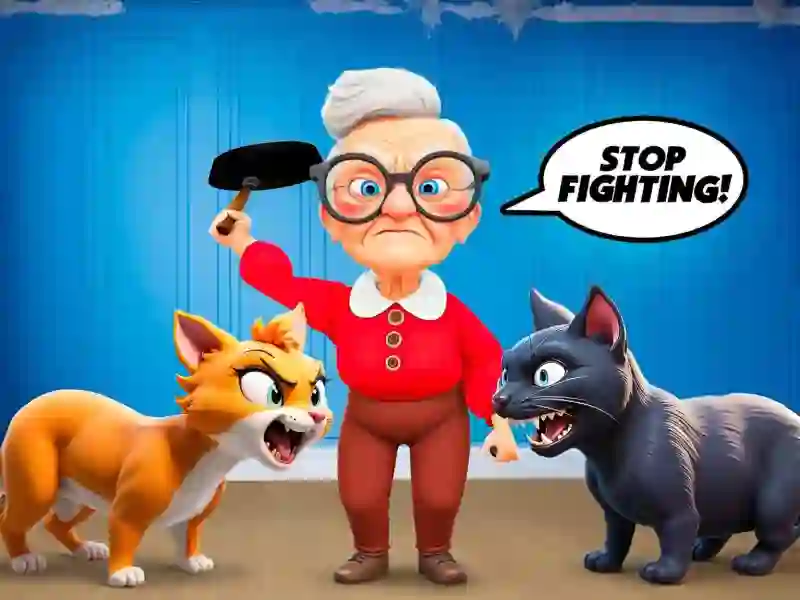 თამაში Cat and Granny ონლაინ