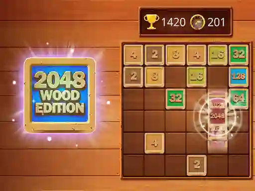 თამაში 2048 Wooden Edition ონლაინ