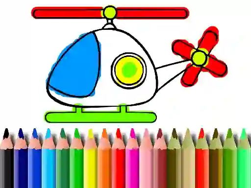 თამაში Back To School Helicopter Coloring ონლაინ