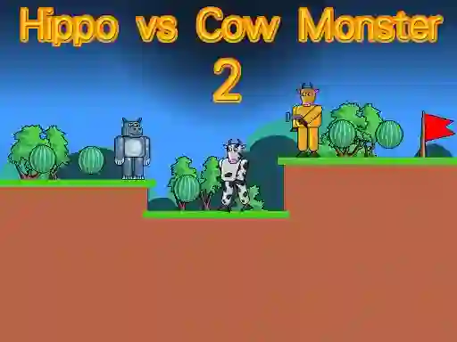 თამაში Hippo vs Cow Monster 2 ონლაინ