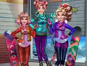 თამაში Princesses Winter Holiday ონლაინ