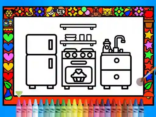 თამაში Color and Decorate Rooms ონლაინ