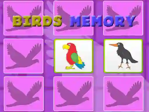 თამაში Kids Memory With Birds ონლაინ
