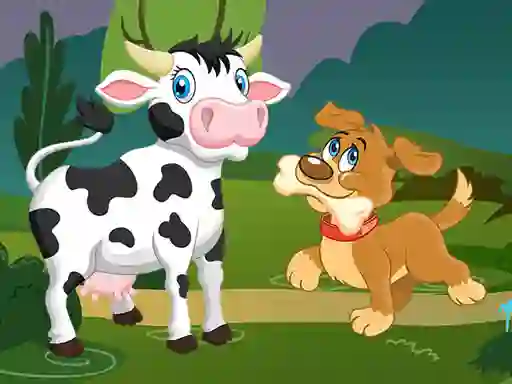 თამაში Domestic Animals Memory ონლაინ