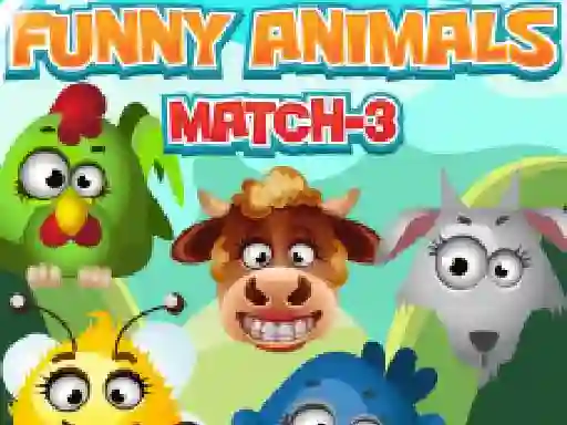 თამაში Funny Animals Match 3 ონლაინ
