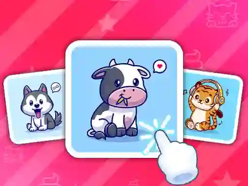 თამაში Cute Animal Cards ონლაინ