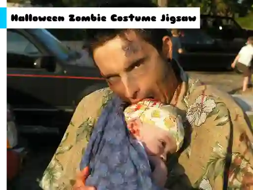 თამაში Halloween Zombie Costume Jigsaw ონლაინ