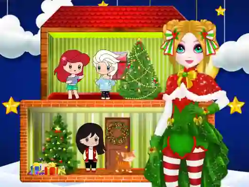 თამაში Christmas Puppet Princess House ონლაინ