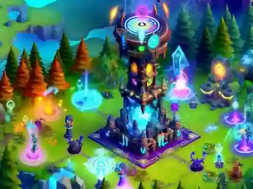 თამაში 2D Fantasy Tower Defence ონლაინ