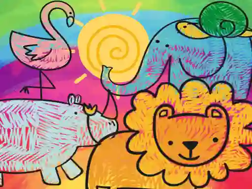 თამაში Little Animals Coloring ონლაინ