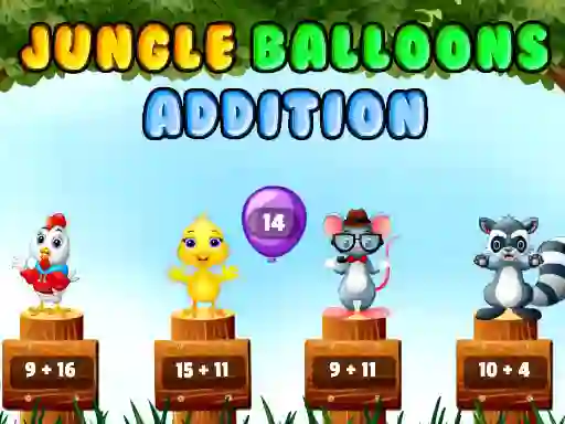 თამაში Jungle Balloons Addition ონლაინ