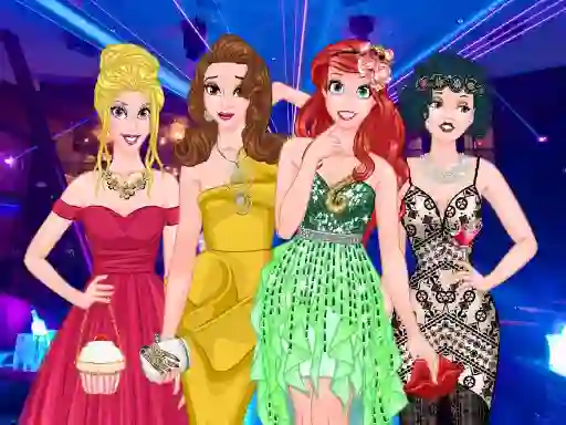 თამაში  Princesses Graduation Party Night ონლაინ