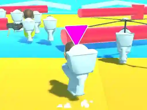 თამაში Fall Boys Skibidi Toilet ონლაინ