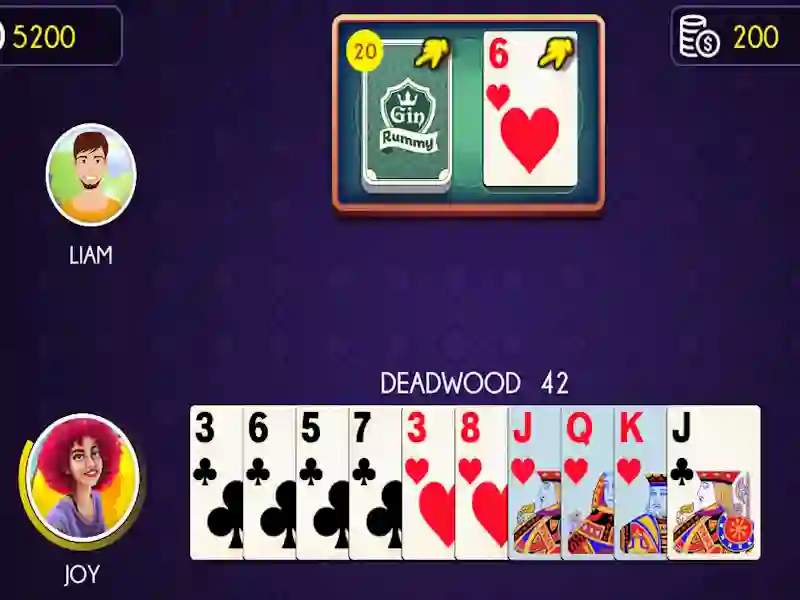 თამაში Gin Rummy ონლაინ