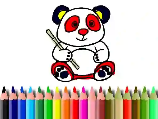 თამაში Back To School: Panda Coloring ონლაინ