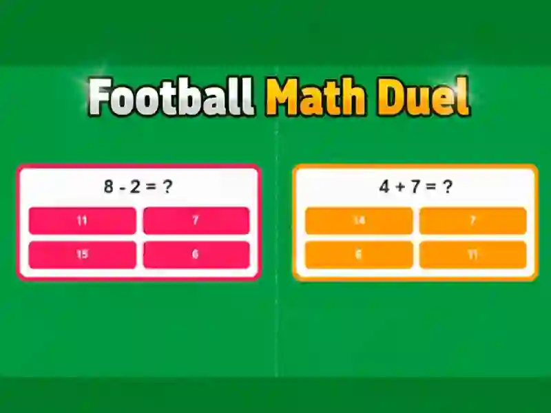 Football Math Duel 🕹️ ითამაშე ონლაინ SGameS-ზე