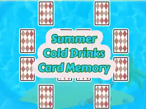 თამაში Summer Cold Drinks Card Memory ონლაინ