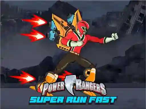 თამაში Power Rangers Super Run Fast ონლაინ