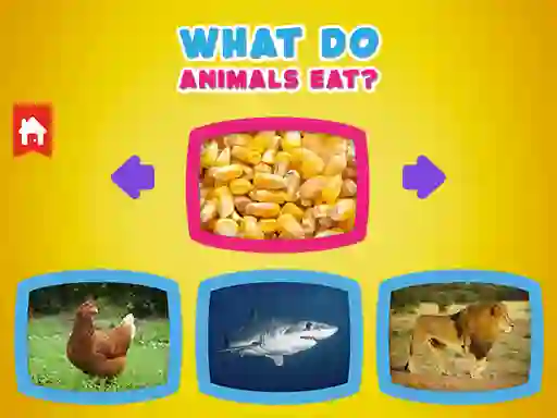 თამაში What Do Animals Eat? ონლაინ