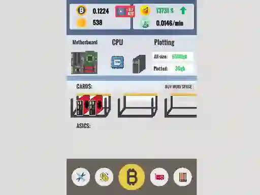 თამაში Bitcoin Clicker ონლაინ