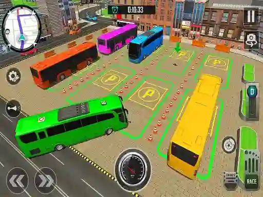თამაში Bus City Parking Simulator ონლაინ