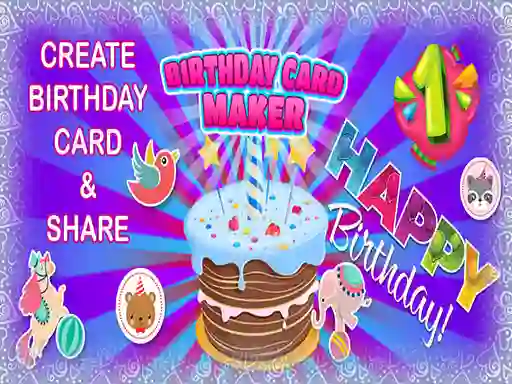თამაში Birthday Card Maker ონლაინ