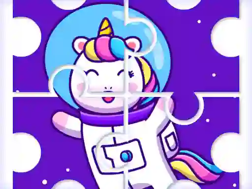 თამაში Cute Rainbow Unicorn Puzzles ონლაინ