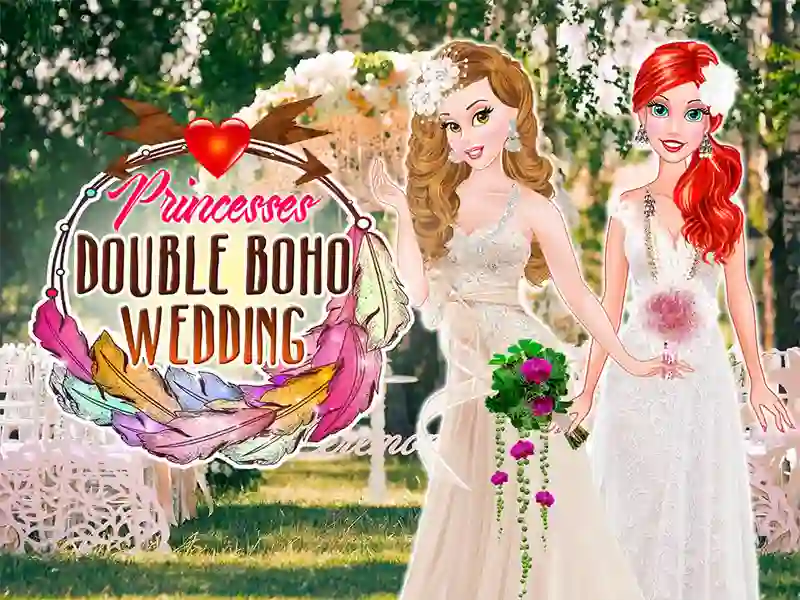 თამაში Princesses Double Boho Wedding ონლაინ