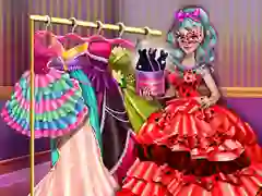თამაში Dove Carnival Dolly Dress Up ონლაინ