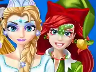 თამაში Christmas Face Painting ონლაინ