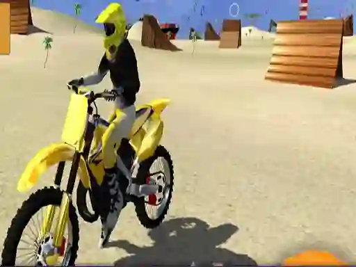 თამაში Motor Cycle Beach Stunt ონლაინ