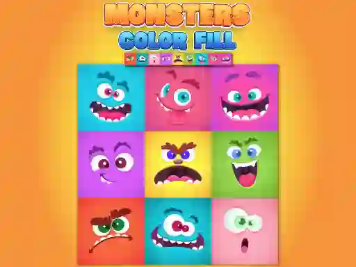 თამაში Monsters Color Fill ონლაინ