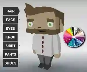 თამაში Coloring Bloxy Boy ონლაინ