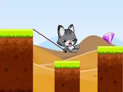 თამაში Swing Cat Endless Jump ონლაინ