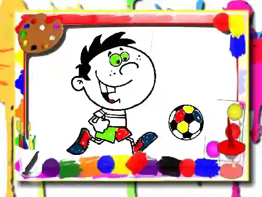 თამაში Football Coloring Time ონლაინ