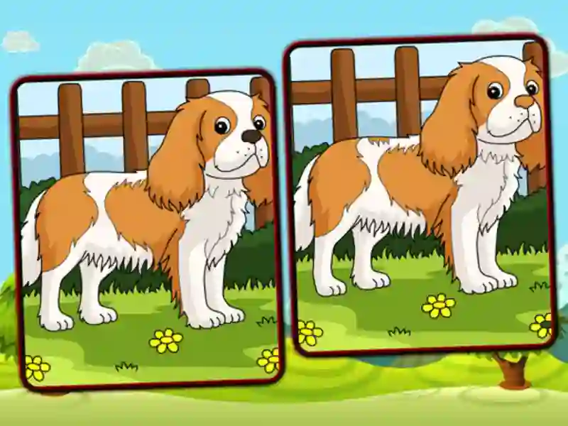 თამაში Dogs Spot the Differences ონლაინ