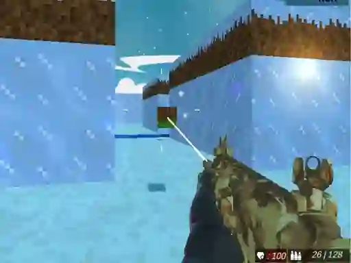 თამაში Blocky Swat Shooting Iceworld Multiplayer ონლაინ