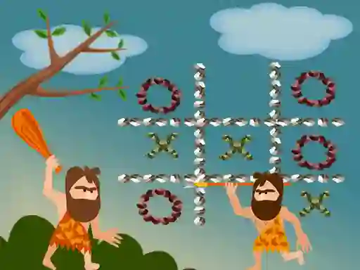 თამაში Tic Tac Toe Stone Age ონლაინ