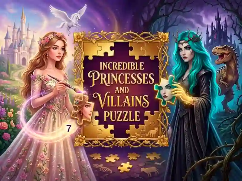 თამაში Incredible Princesses and Villains Puzzle ონლაინ