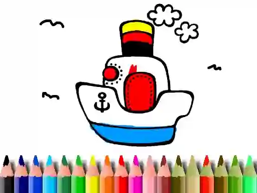 თამაში Back to School: Boat Coloring ონლაინ