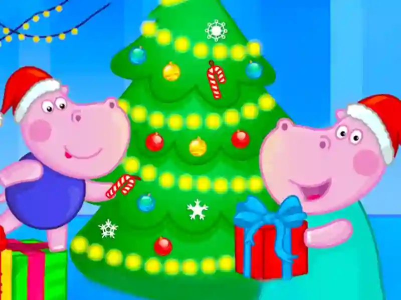 თამაში Hippo Christmas Calendar ონლაინ
