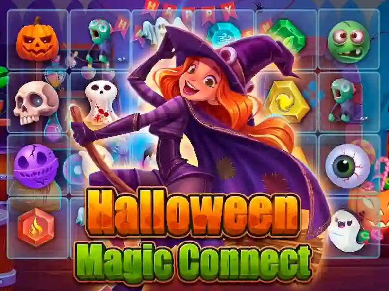 თამაში Halloween Magic Connect ონლაინ