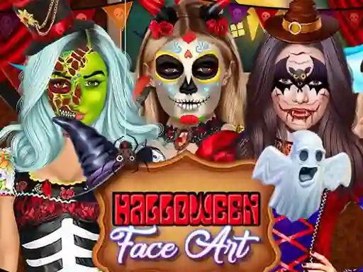 თამაში Kylie Jenner Halloween Face Art ონლაინ