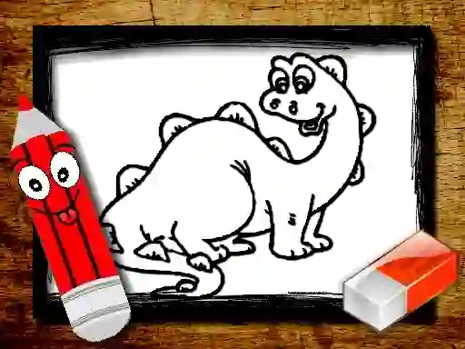 თამაში Back To School: Dinosaur Coloring Book ონლაინ