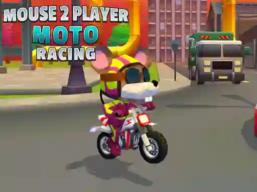თამაში Mouse 2 Player Moto Racing ონლაინ